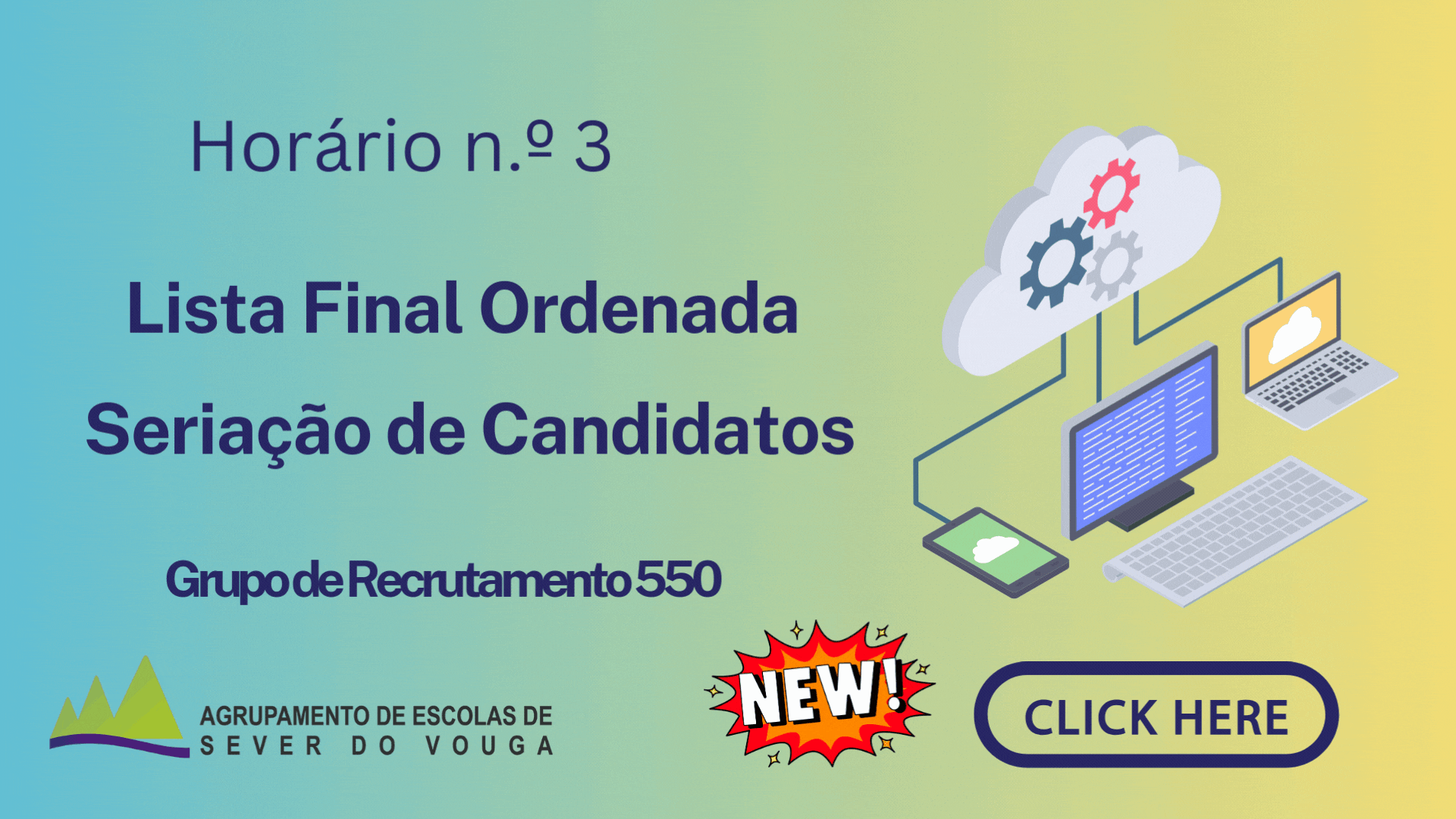 📢 Horário 3: Lista final ordenada - SERIAÇÃO CANDIDATOS (GR 550)